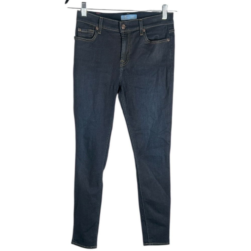 7 For All Mankind Dark Indigo Classic Skinny Jeans Size 28